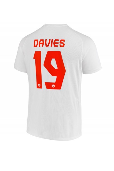 Fotbalové Dres Kanada Alphonso Davies #19 Venkovní Oblečení MS 2022 Krátký Rukáv